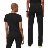 GO! Classic Black Cargo Scrub Set