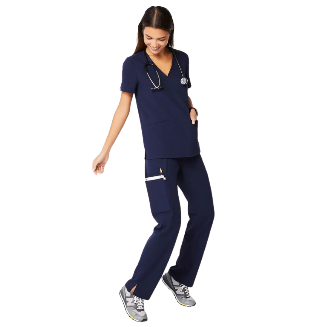 Womens navy 2025 scrub sets