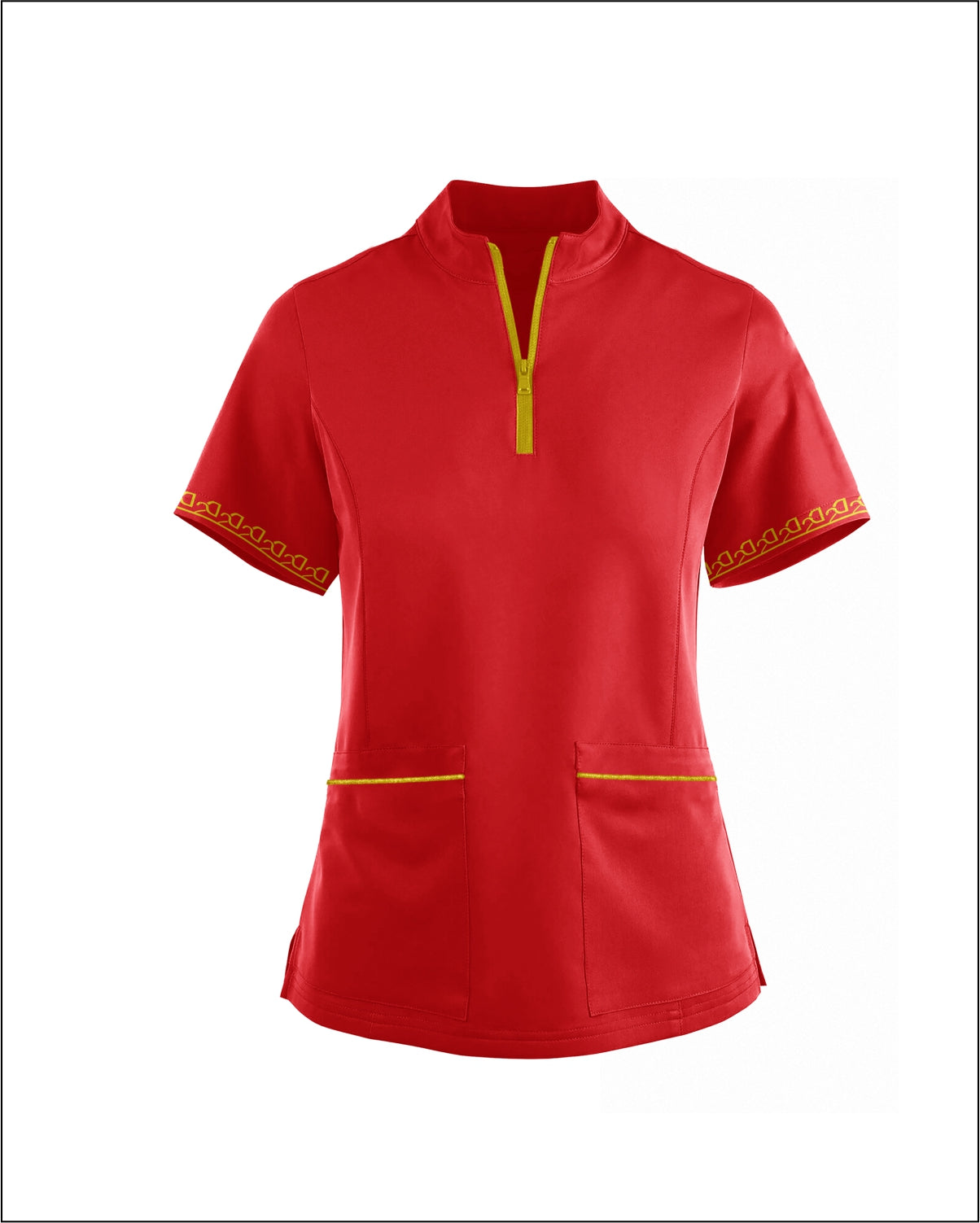 2D Luxe Signature Top - Red Gold