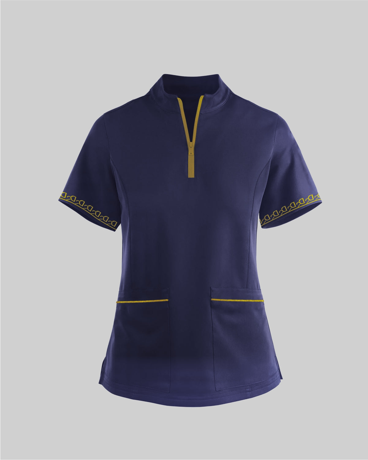 2D Luxe Signature Top - Navy Gold