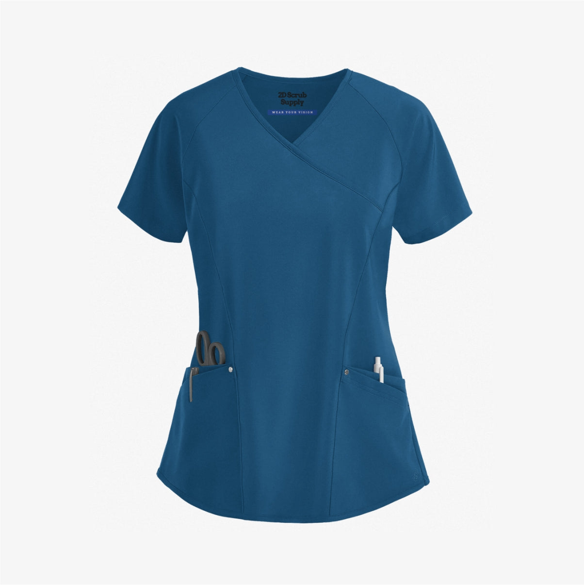 2D GO Jogger Scrub Top - Carribean
