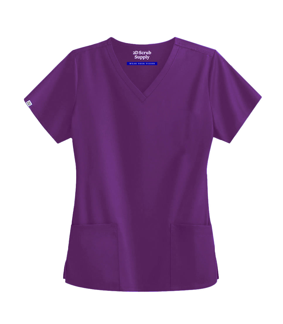 2D Action Collection – Eggplant Scrub Set