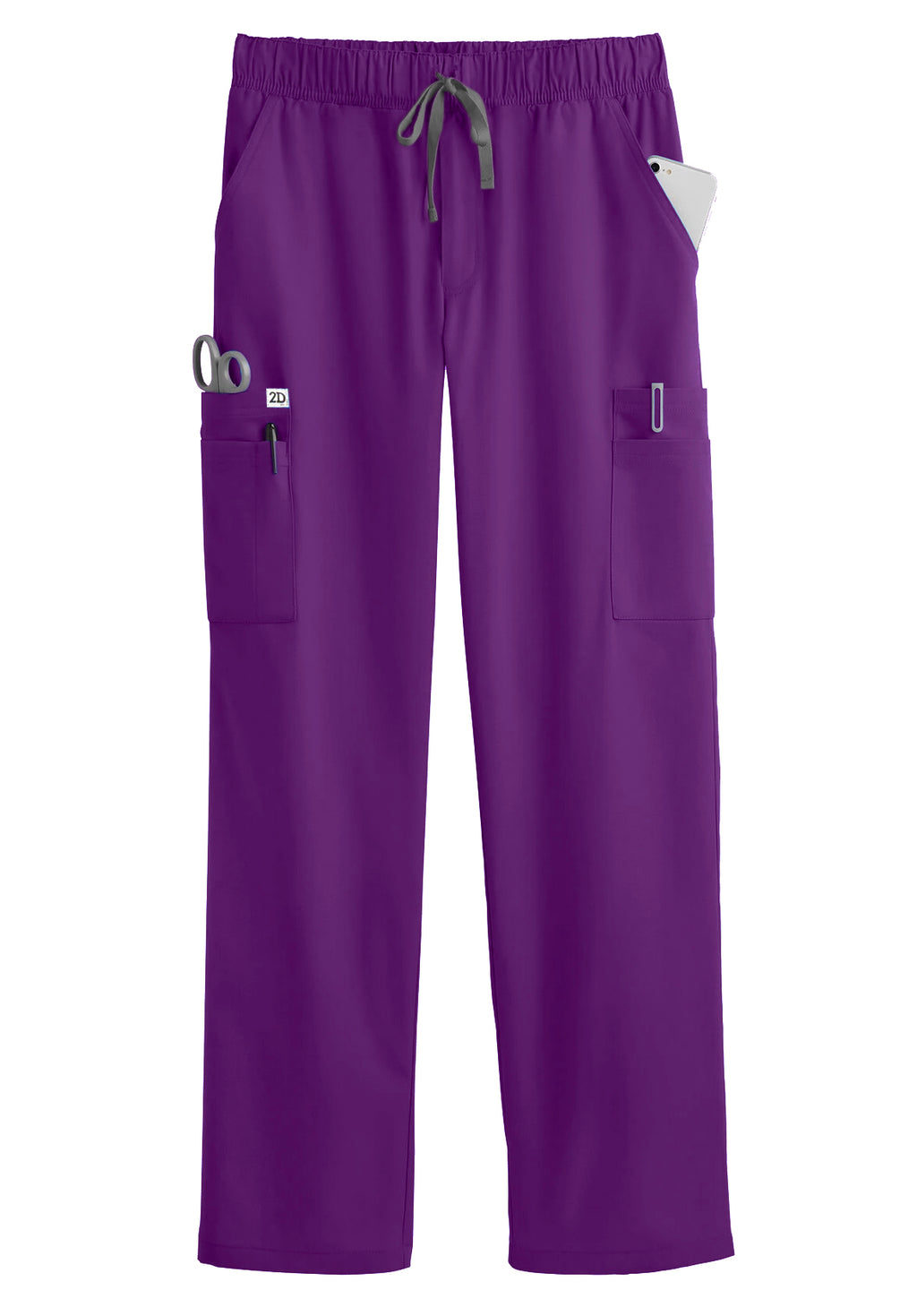 2D Action Collection – Eggplant Scrub Set