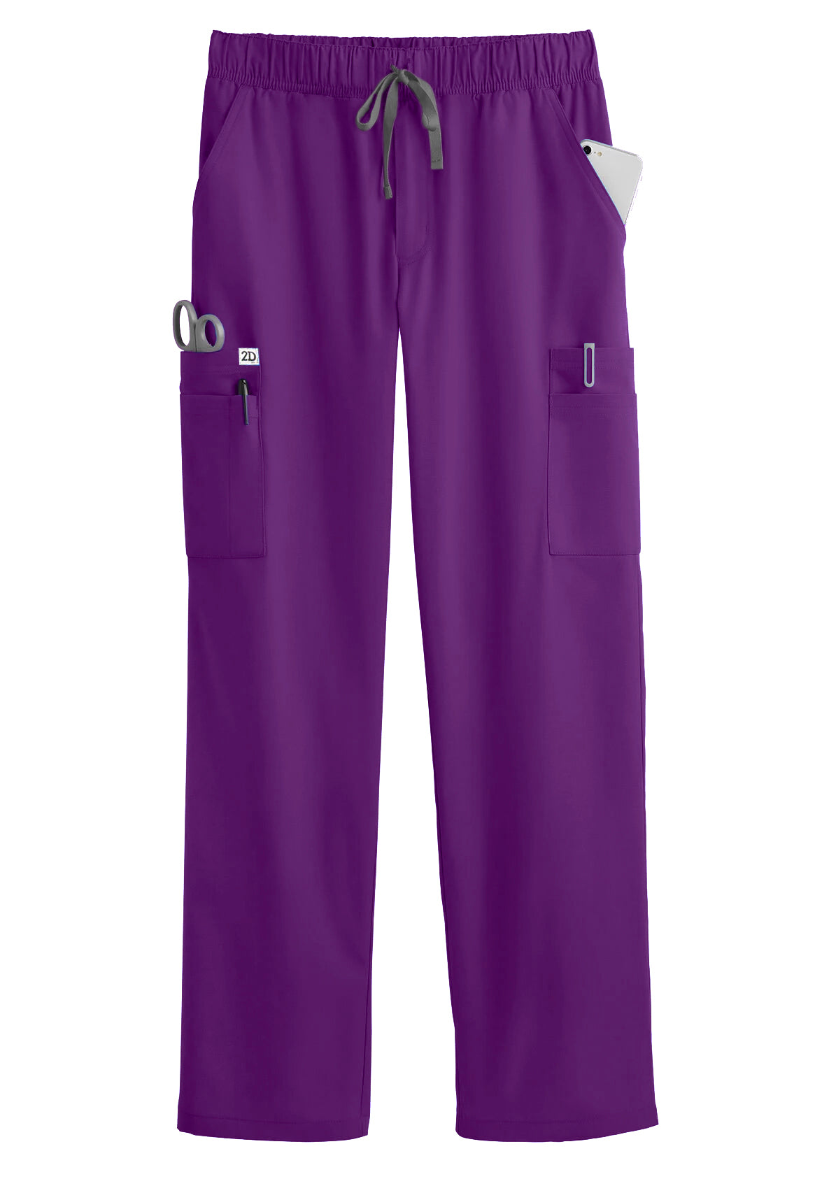 2D Action Collection – Eggplant Scrub Set