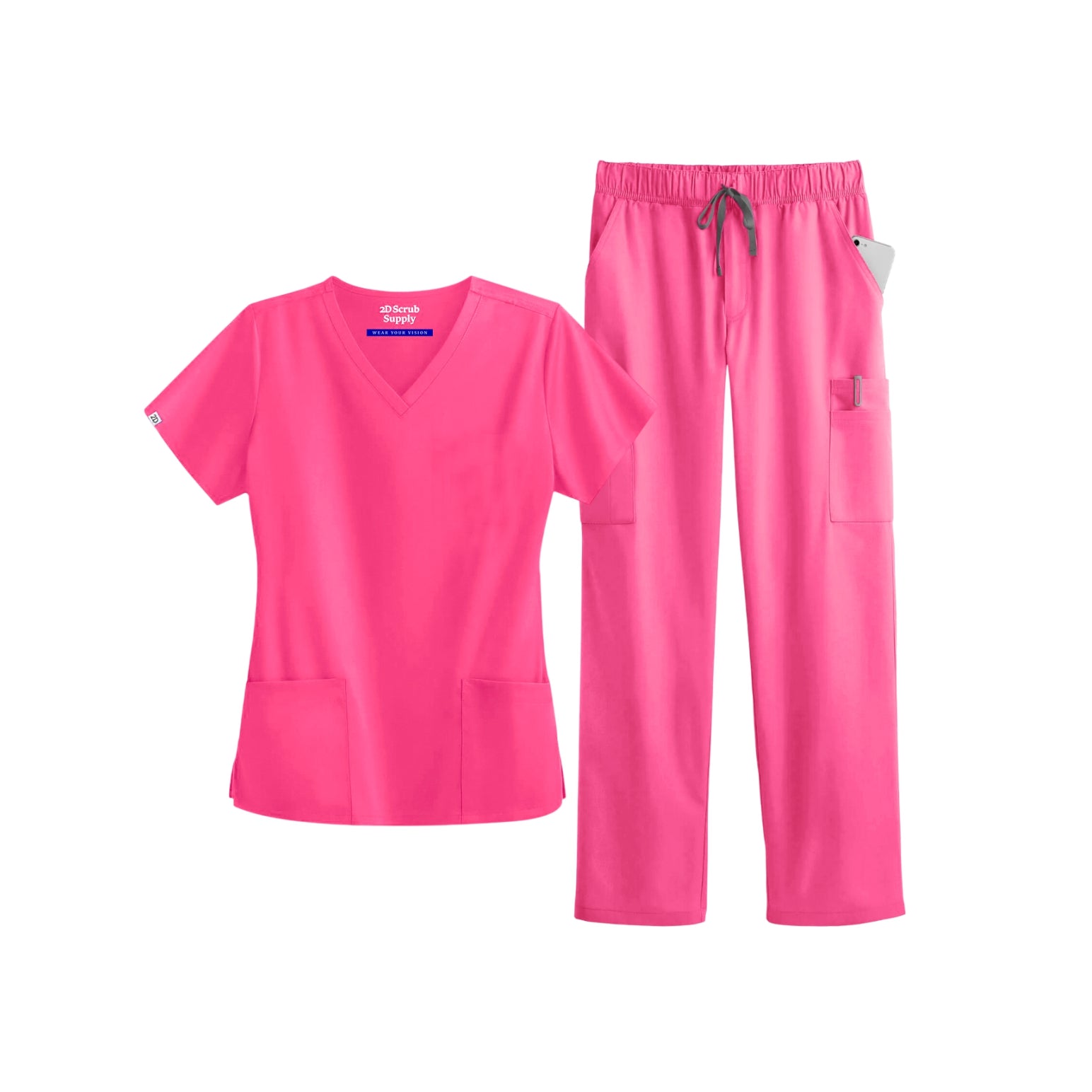 2D Action Collection – Pink Scrub Set