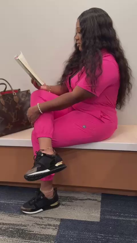 2D Jumpsuit - Pink