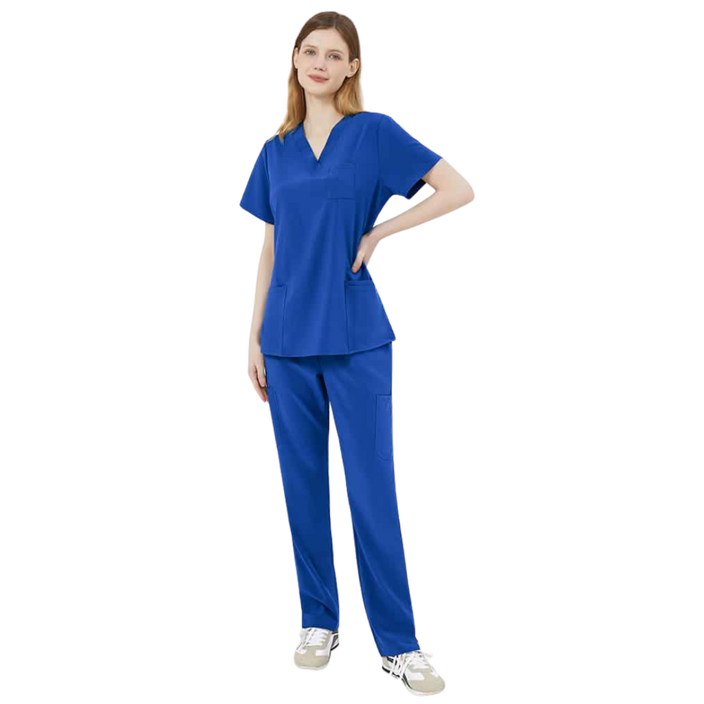 GO! Classic Royal Cargo Scrub Set